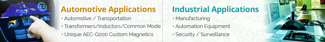 PCA Electronics Custom Magnetics Consumer Commercial Applications